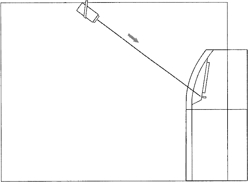 Information theft-preventing protecting device of financial self-service equipment and working method thereof