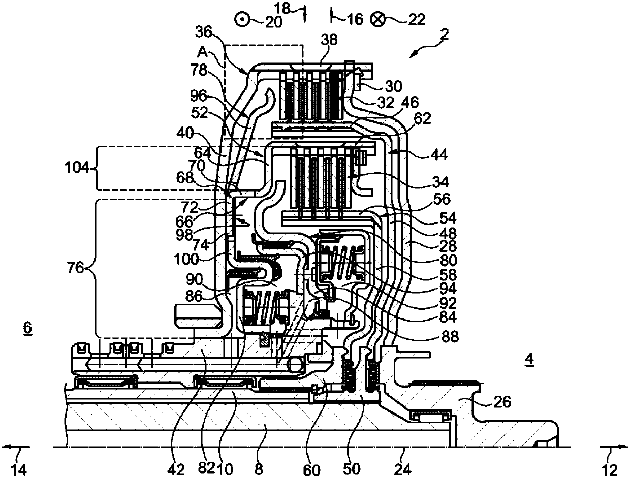 Concentric dual clutch device