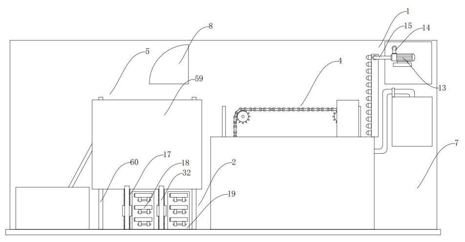 Self-resetting type intrusive and passive operation metal recovery machine for copper industry sewage treatment