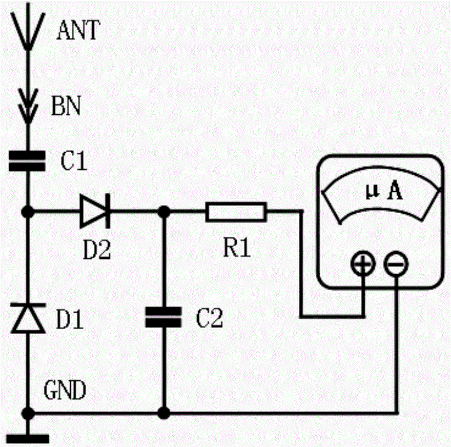 Electromagnetic signal field strength meter