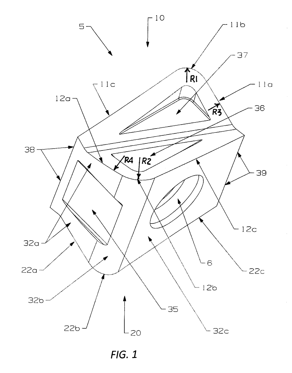 Double-sided tangential cutting insert and cutting tool system using the same