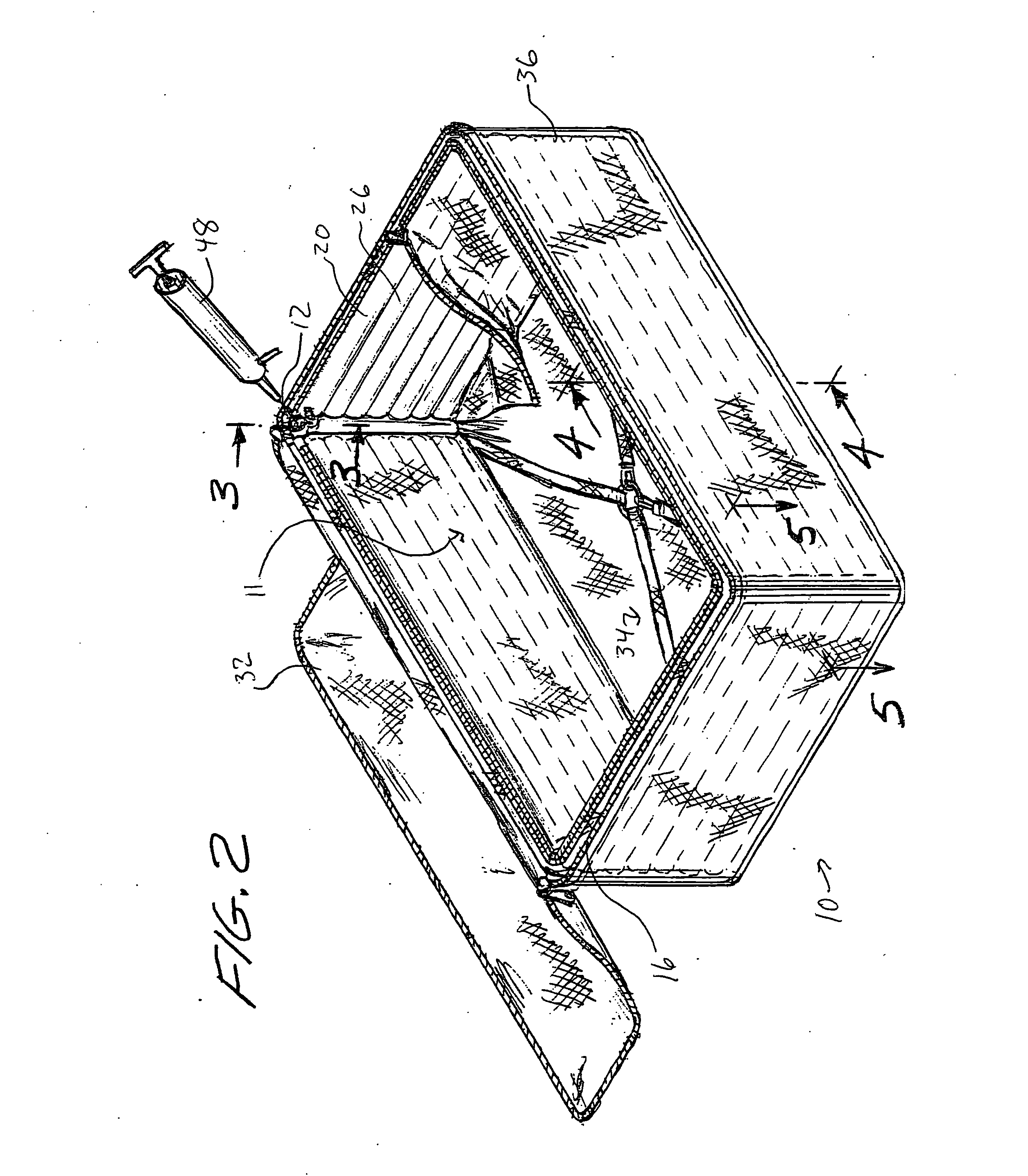 Inflatable air frame for soft-sided luggage and article of luggage incorporating same
