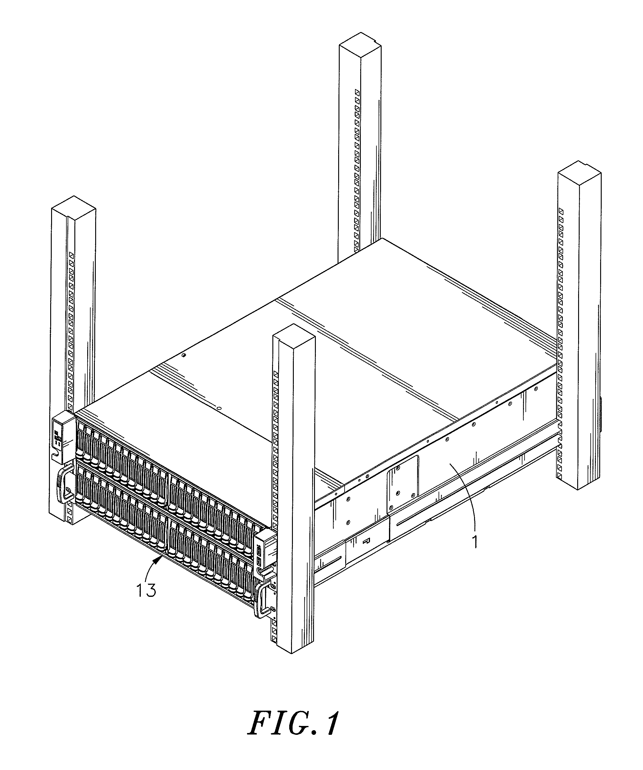 Server and cooler moduel arrangement