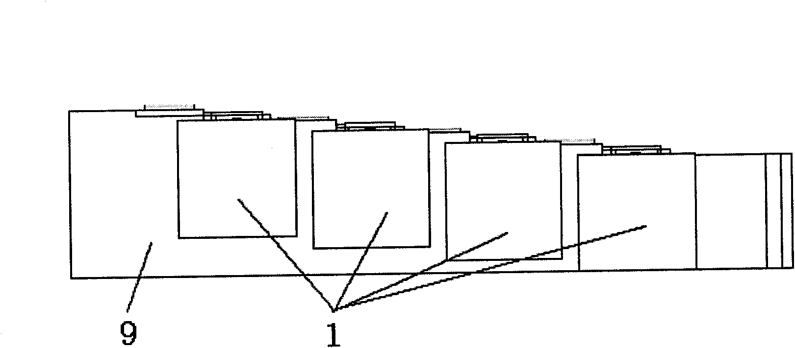 High-power semiconductor laser optical output module capable of being reused