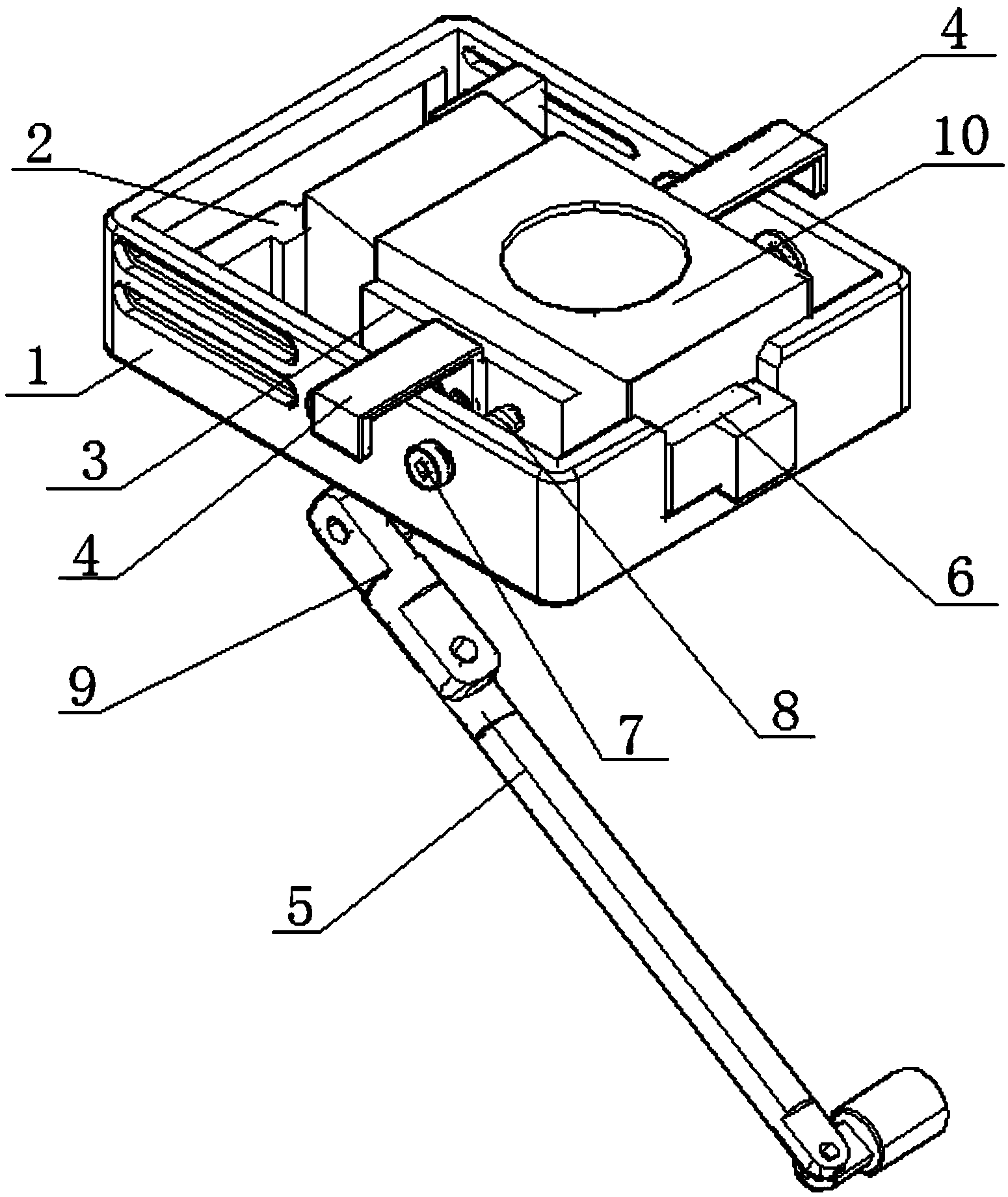 Multifunctional fast GIS partial discharge measuring sensor fixing device