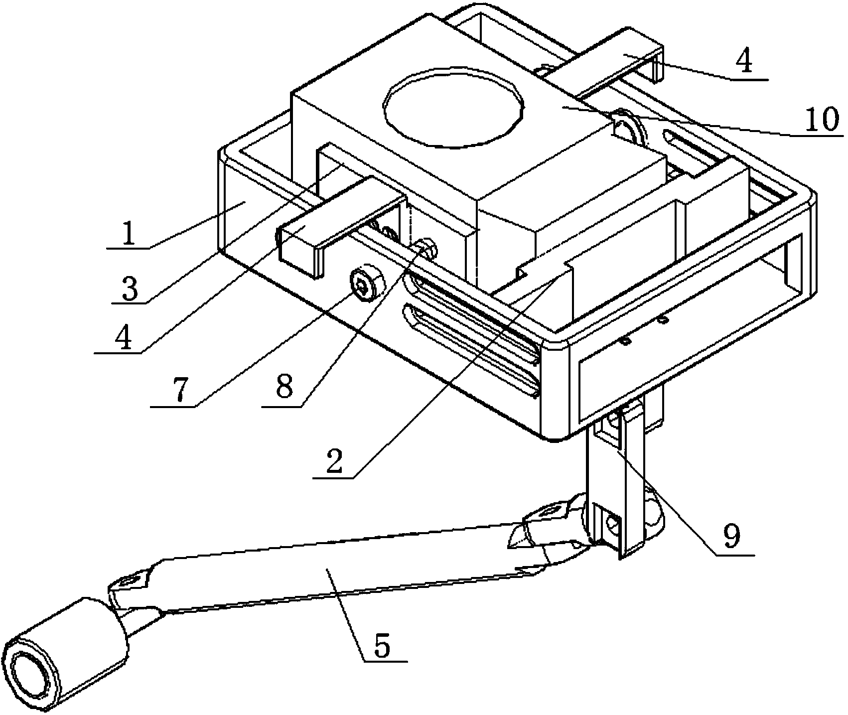 Multifunctional fast GIS partial discharge measuring sensor fixing device