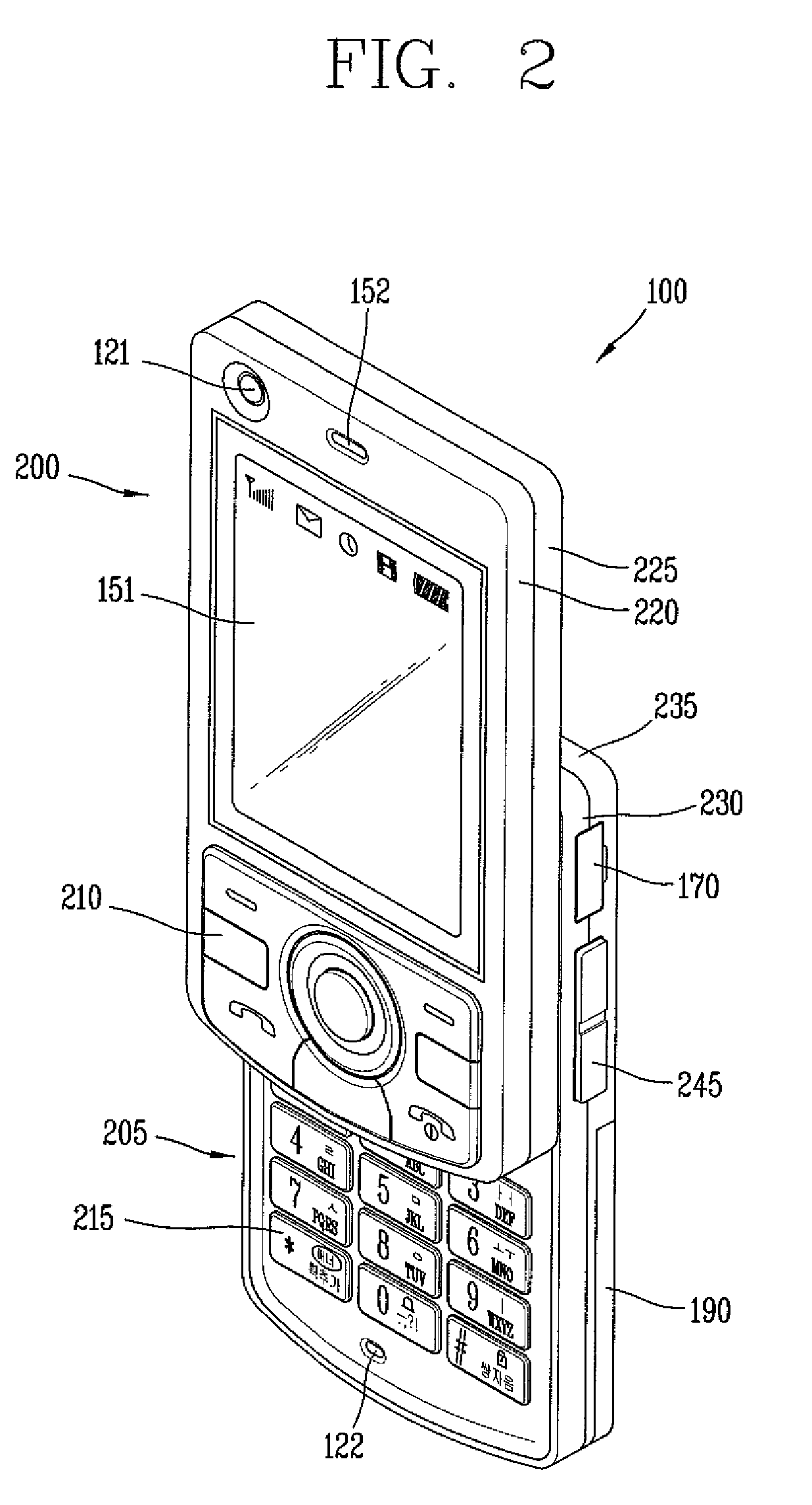 Mobile terminal having recharge menu setting function and inter-recharging method using the same