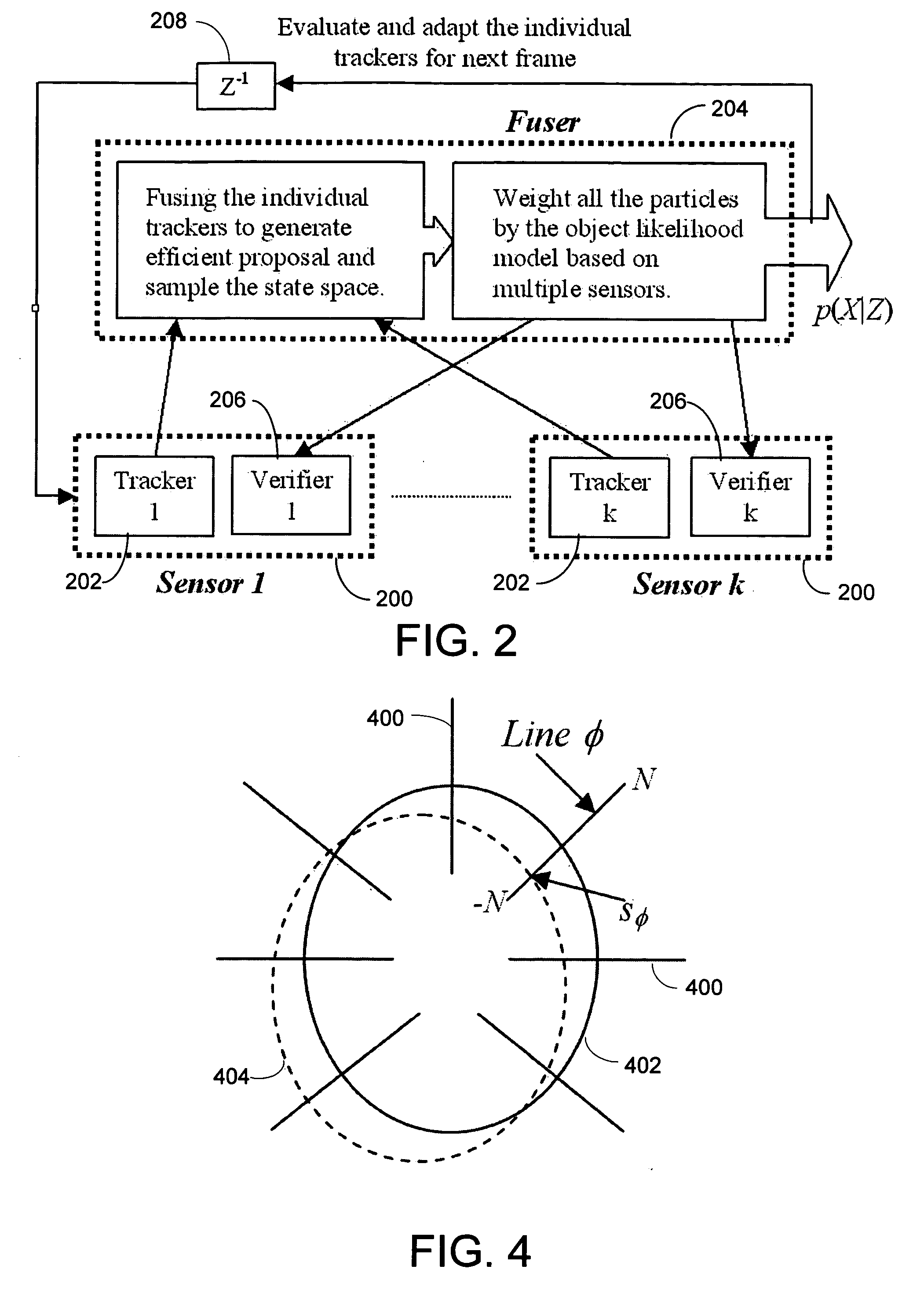 System and process for tracking an object state using a particle filter sensor fusion technique