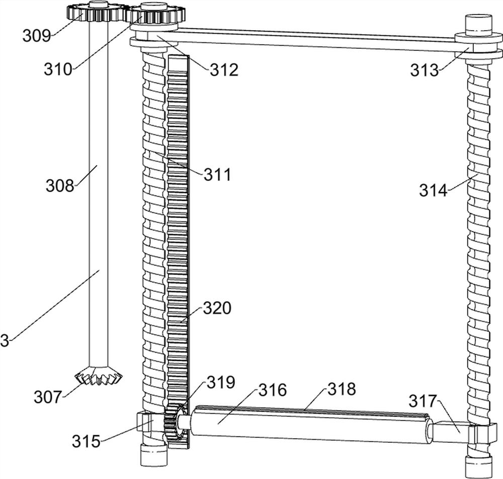 Horizontal pasting device with movement matched with rotation for wall poster