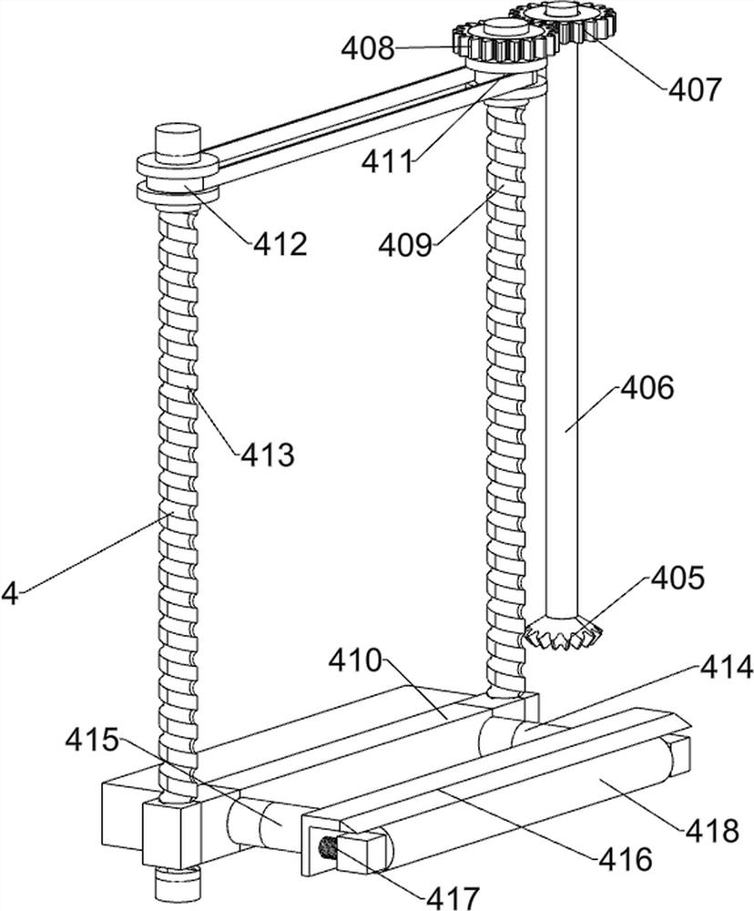 Horizontal pasting device with movement matched with rotation for wall poster