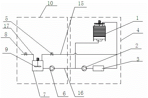 Air source energy tower system with secondary refrigerant centralized control device