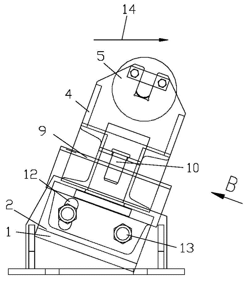 Automatic rectifying device in strip steel rolling device