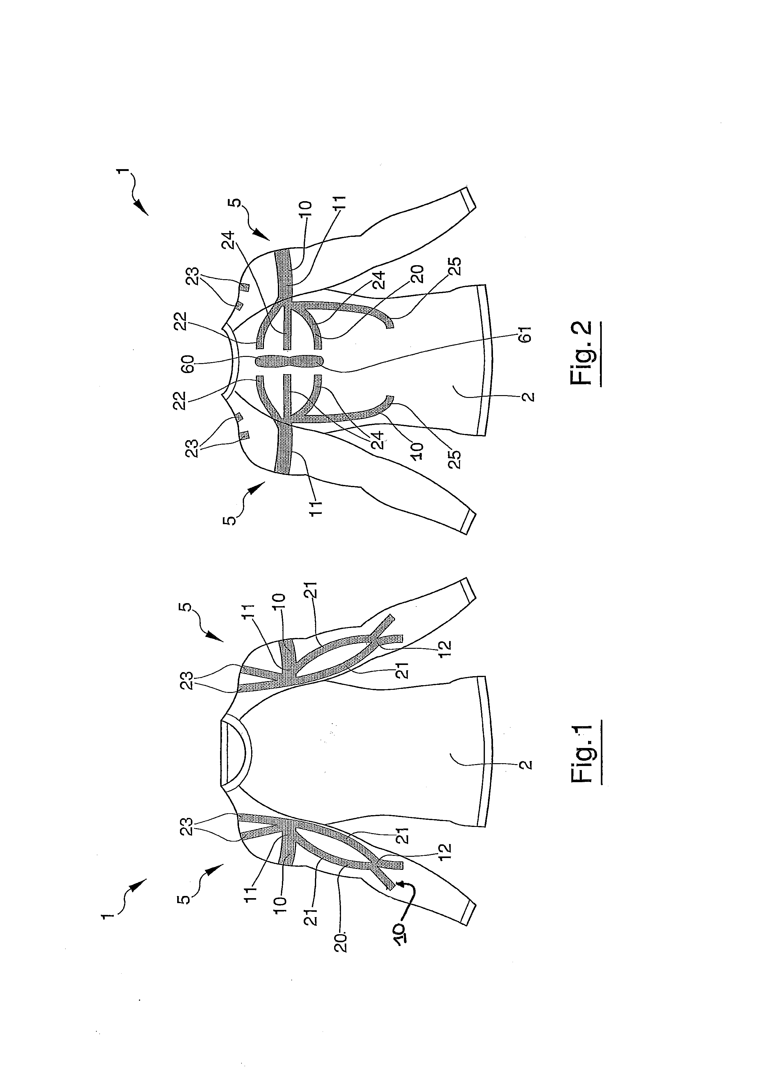 Garment for the neuro-musculo-skeletal assistance