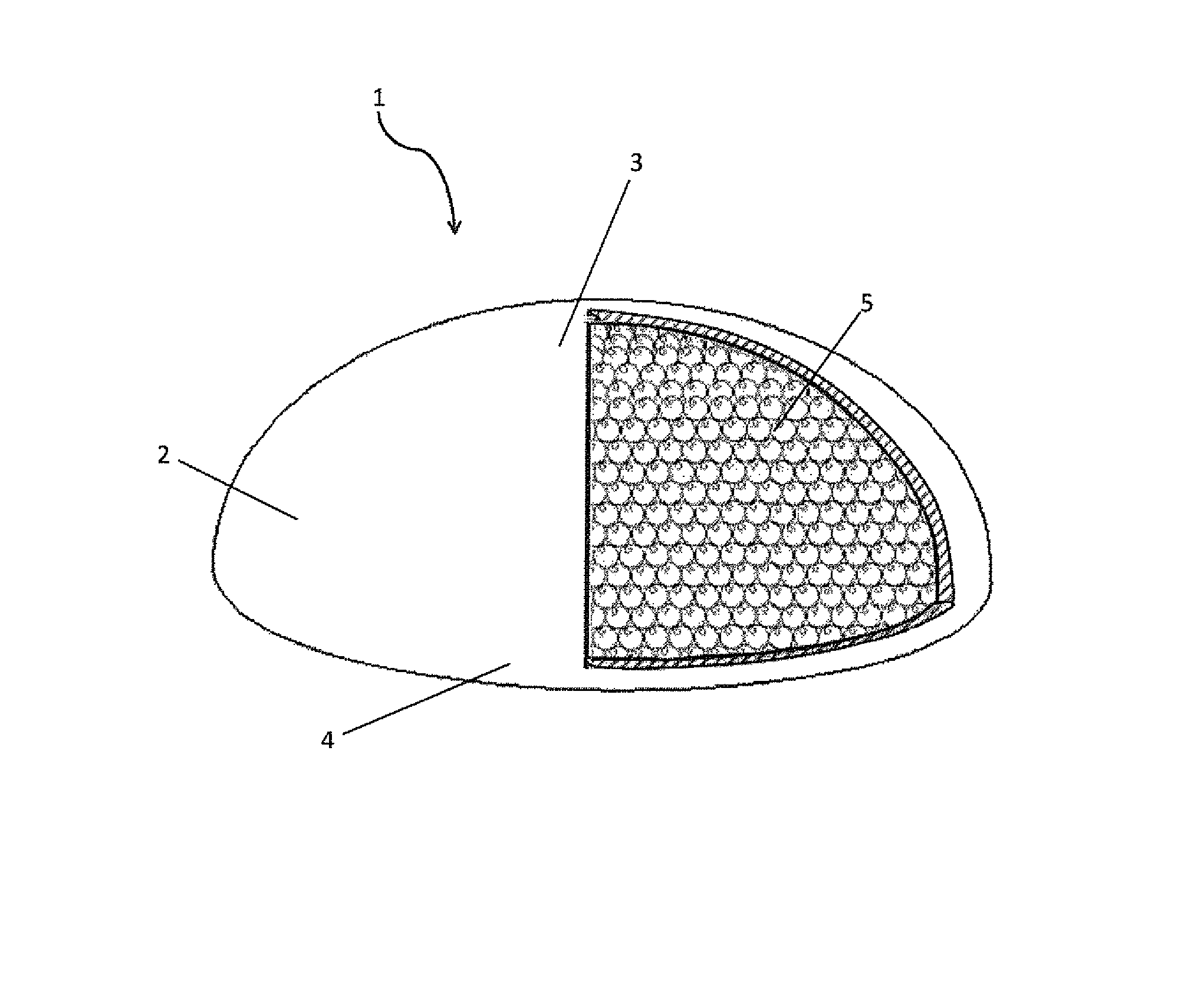 Mammary prosthesis filled with expanded polymer microspheres