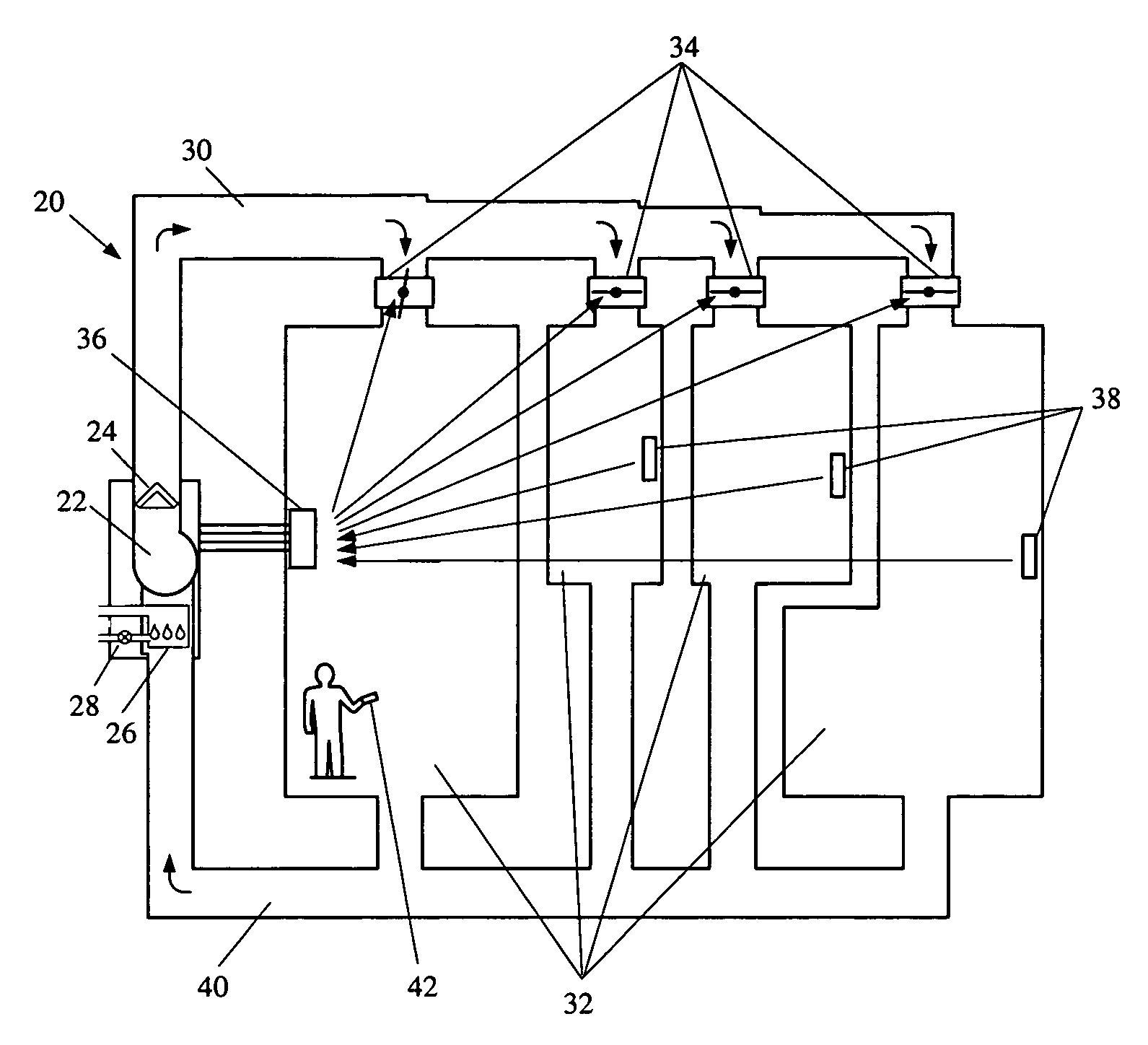 Variable capacity climate control system for multi-zone space