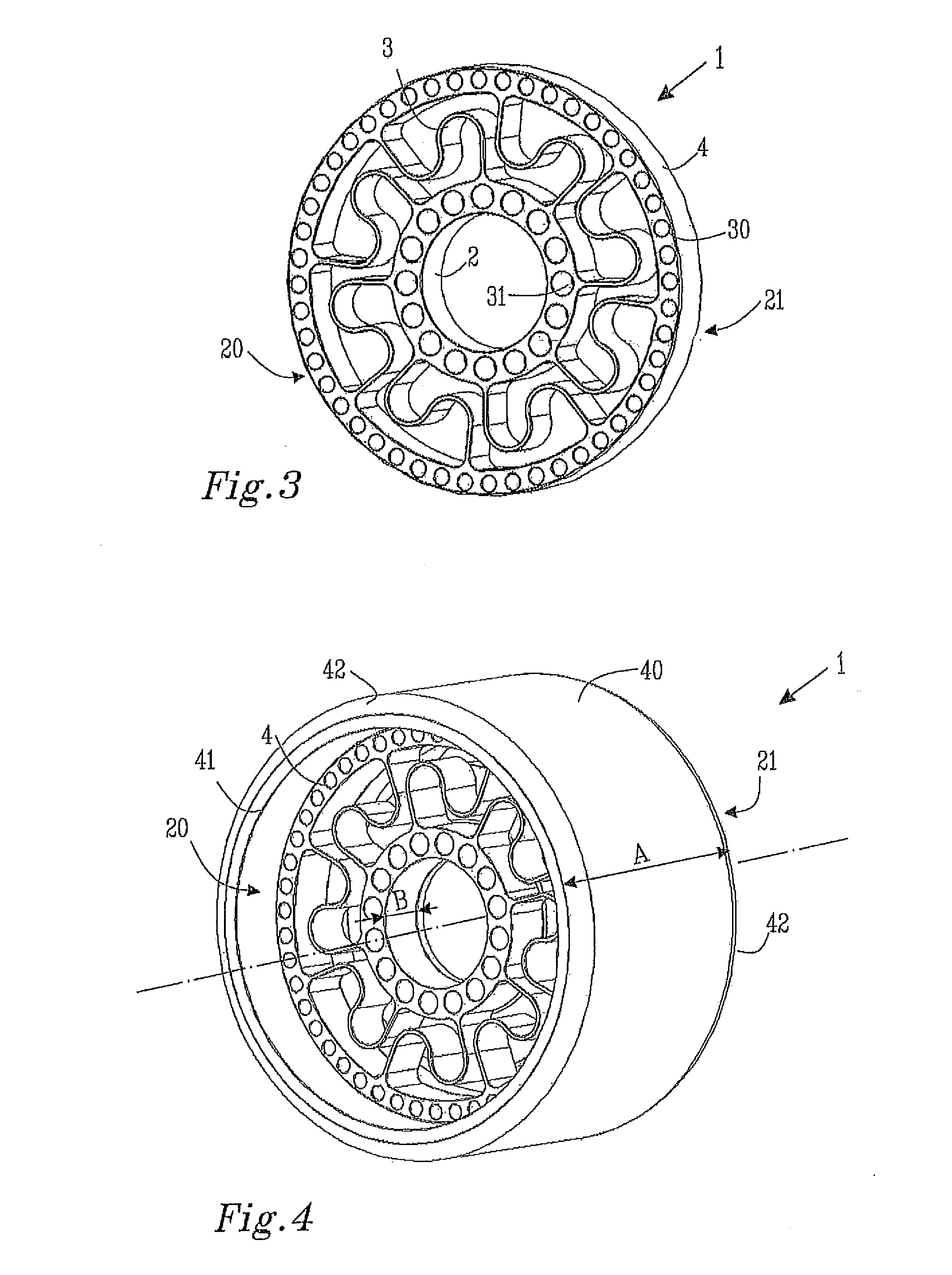 Shock absorbing wheel