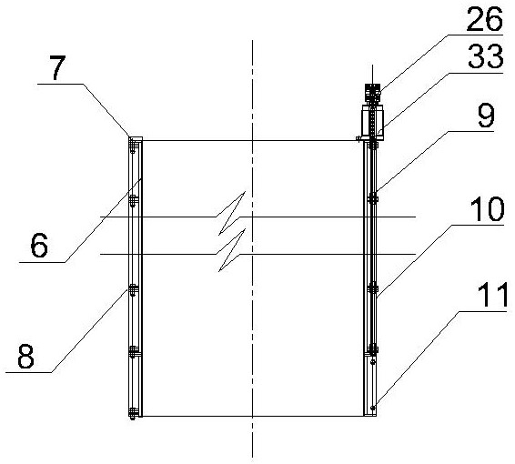 Climbing formwork device for three-leaf pin hinge bridge garden column pier