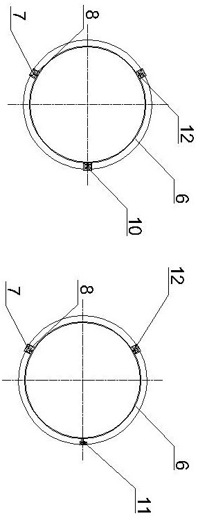 Climbing formwork device for three-leaf pin hinge bridge garden column pier