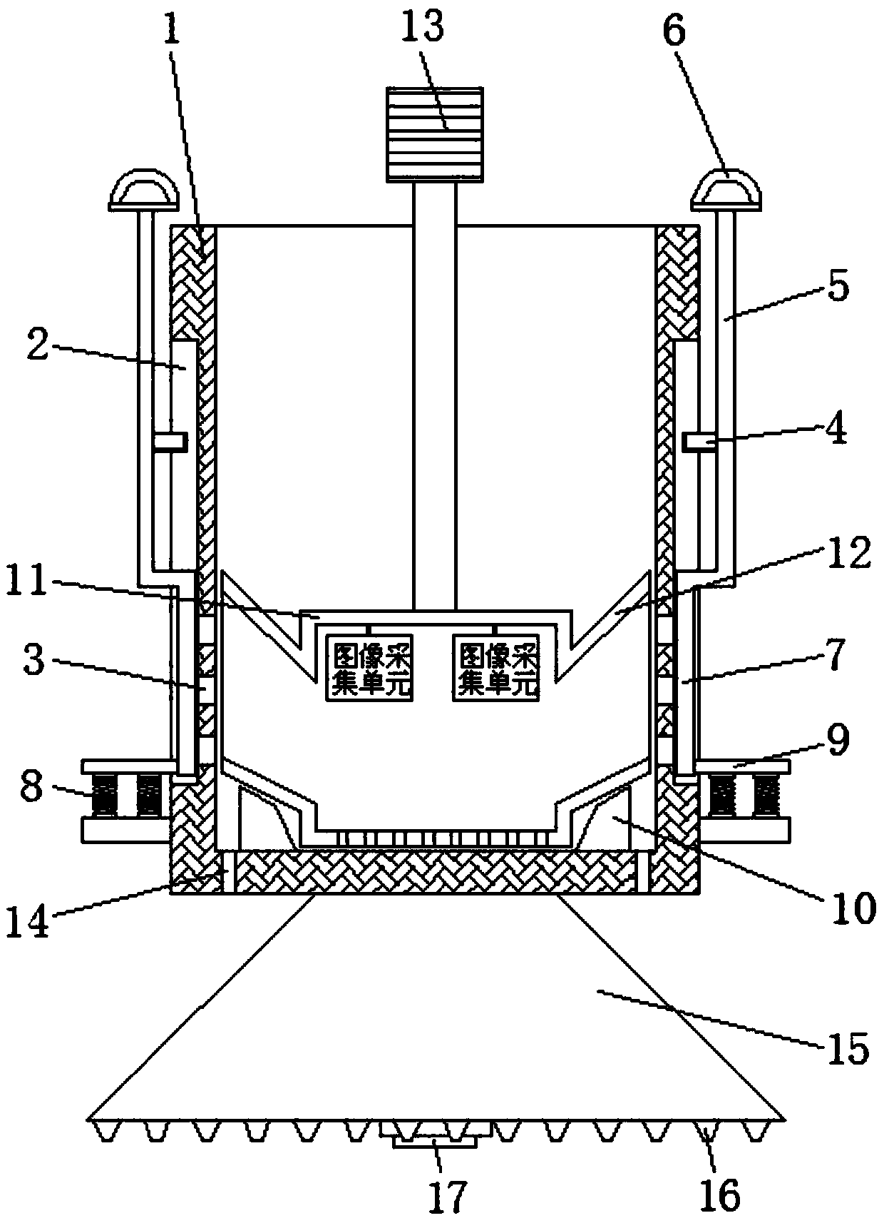 Riverbed sampling device