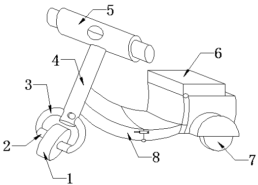 Toy motorcycle with foldable motorcycle body structure