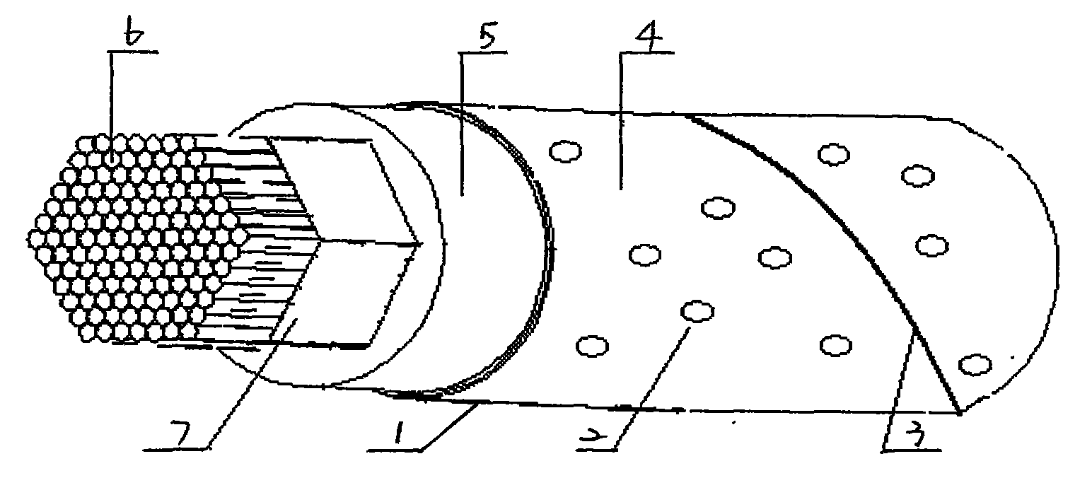 Compound type wind, rain and vibration resistance stay cable