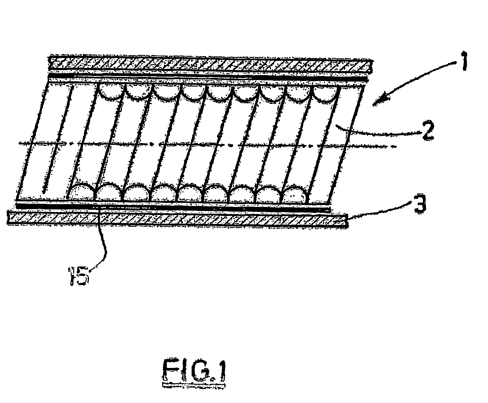 Device for transmitting a rotational movement by means of a smooth shaft