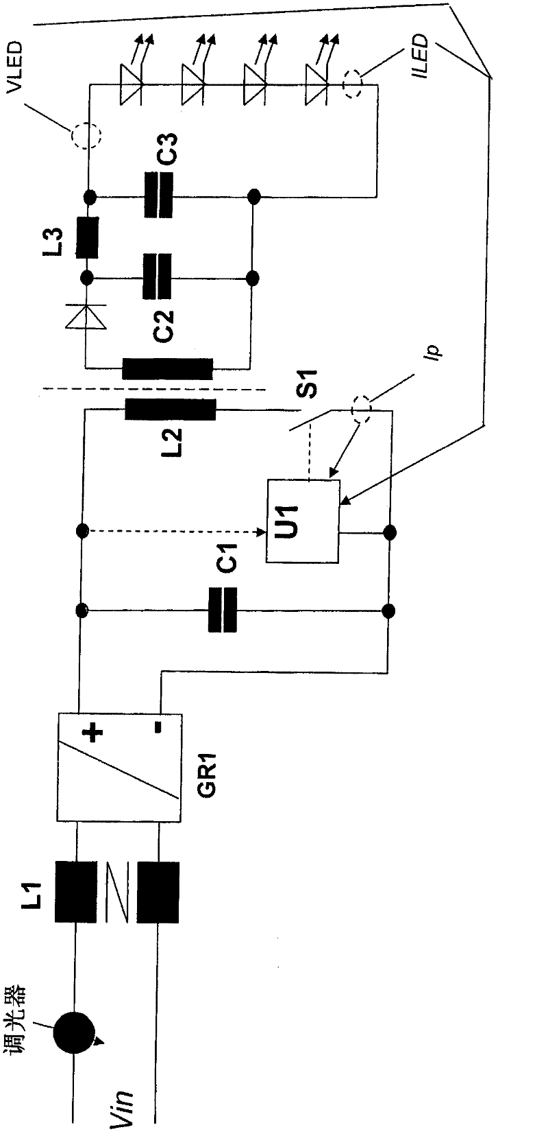 Drive circuit for a led