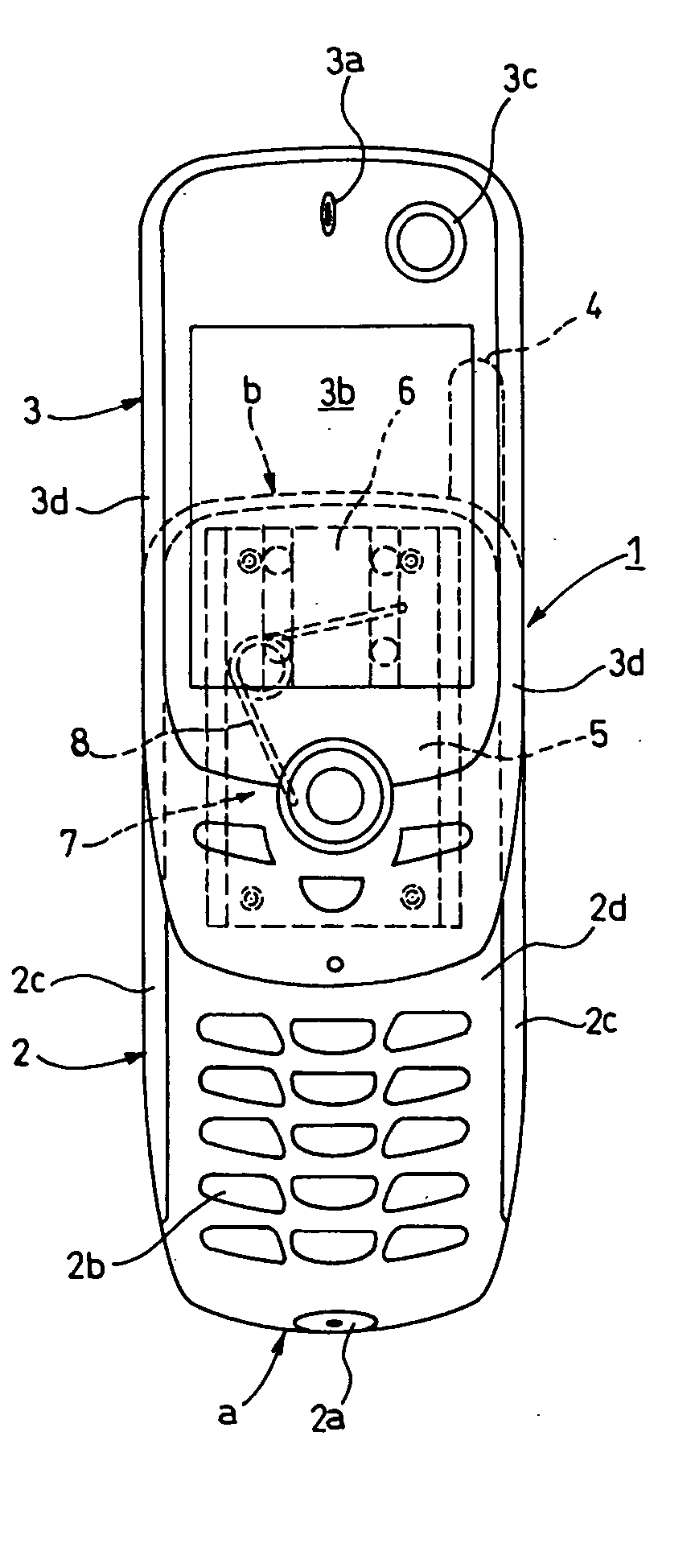 Slide mechanism of portable terminal device