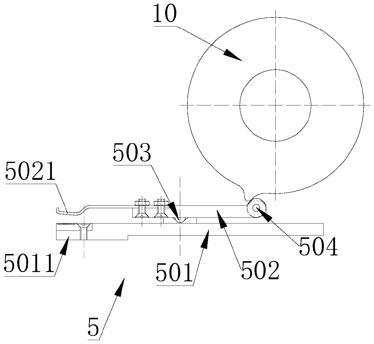 Horizontal automatic flat die-cutting and creasing machine and its die-cutting method