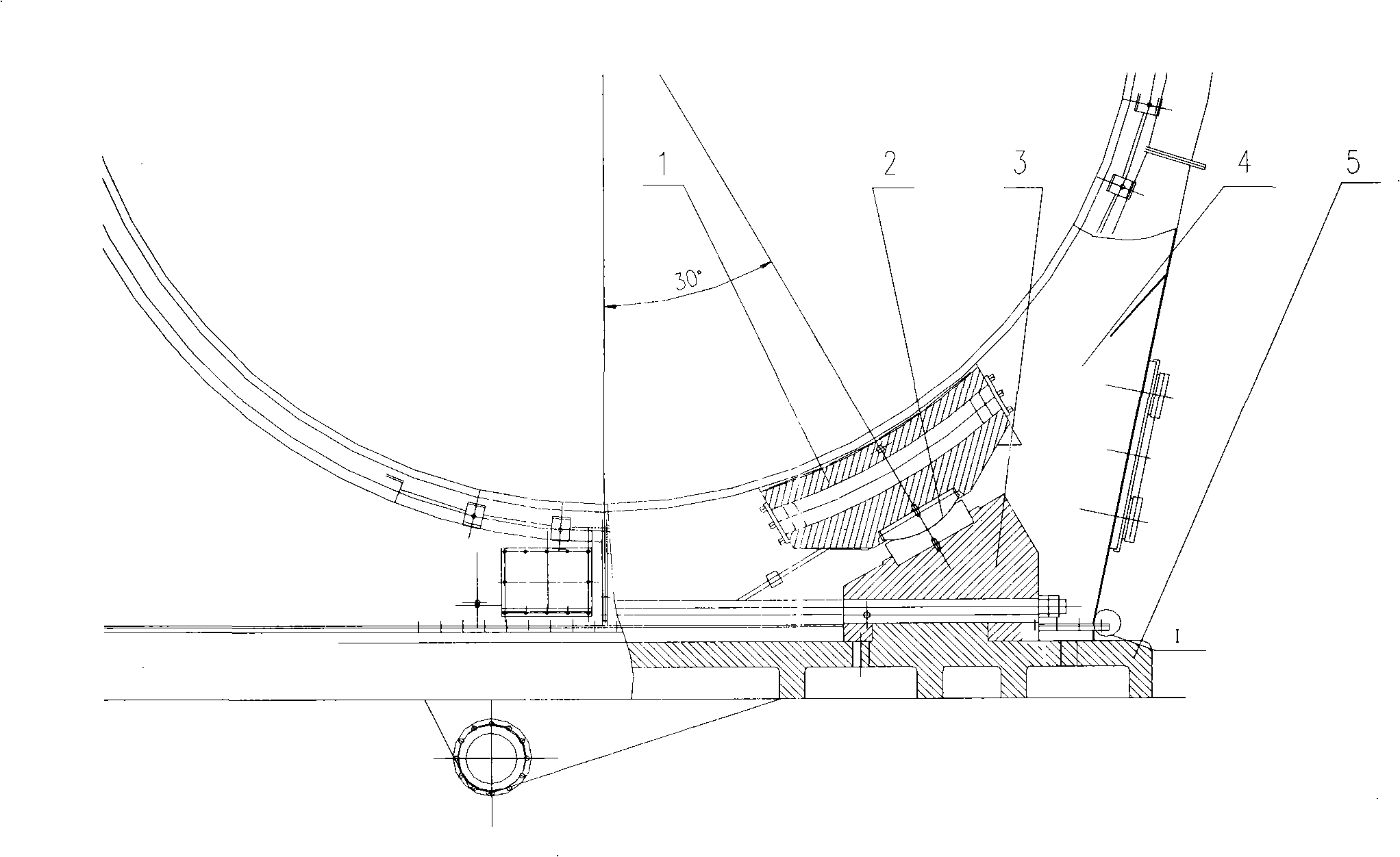 Design of pure static pressure sliding shoe structure for fixed end and free end in tube mill supporting device