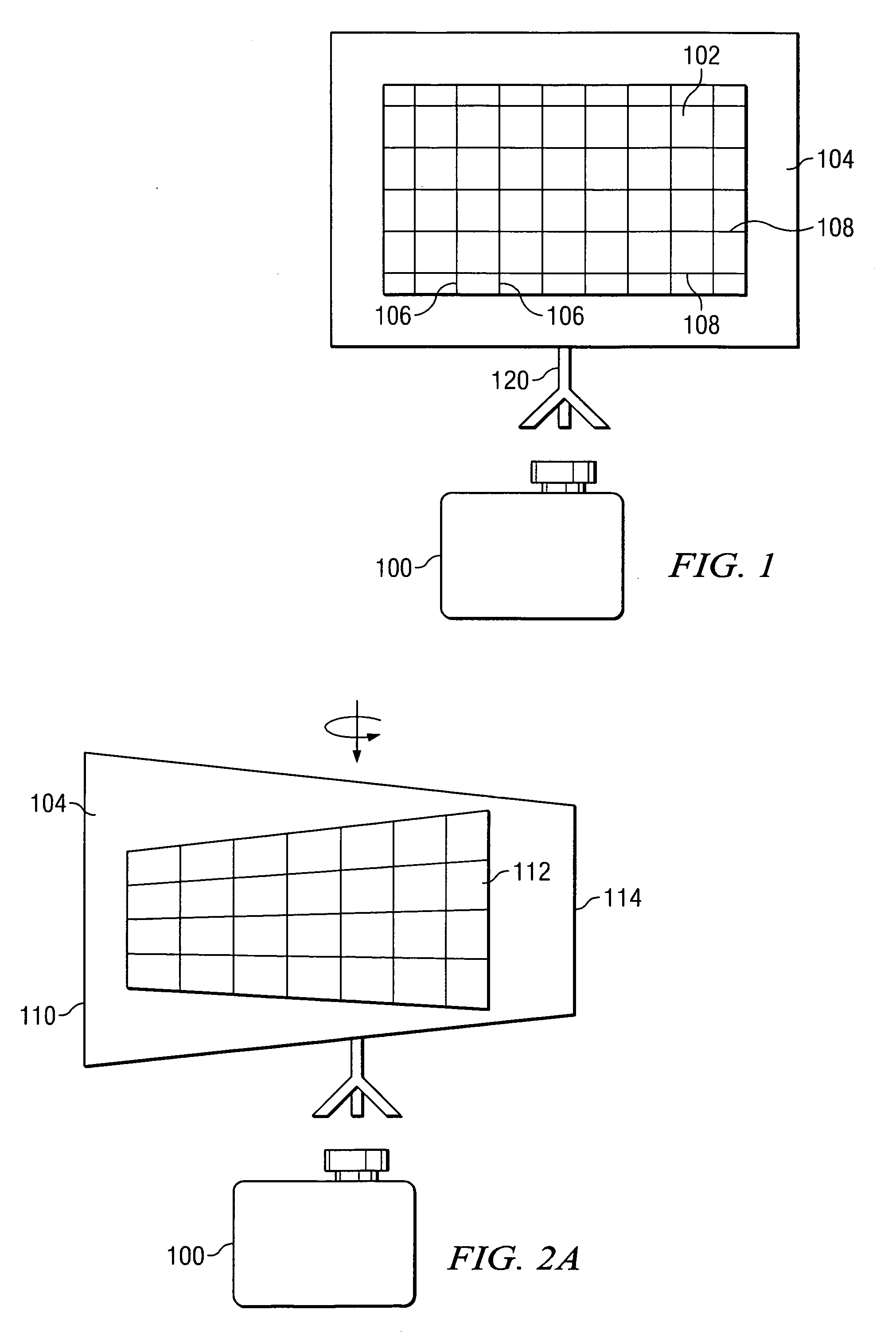 Multi-dimensional keystone correction projection system and method