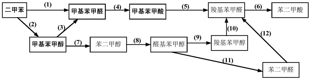 Coproduction method of methyl benzoic acid, methyl benzaldehyde, and methyl benzyl alcohol