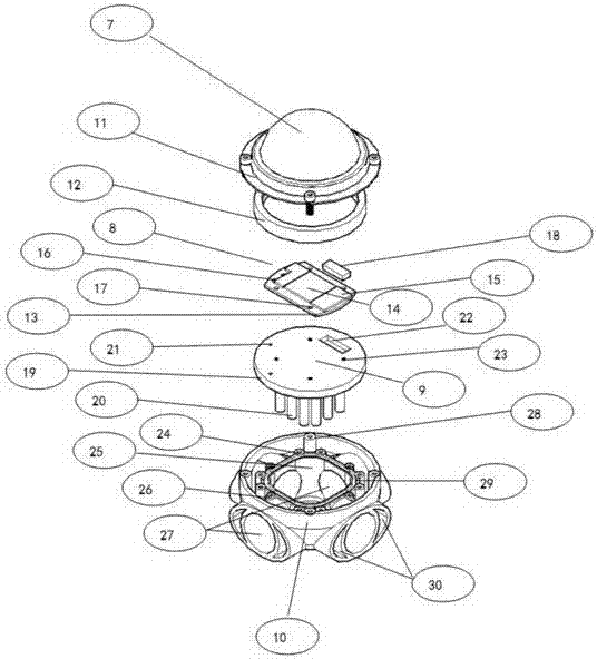 Fish attracting lamp using seawater cooling