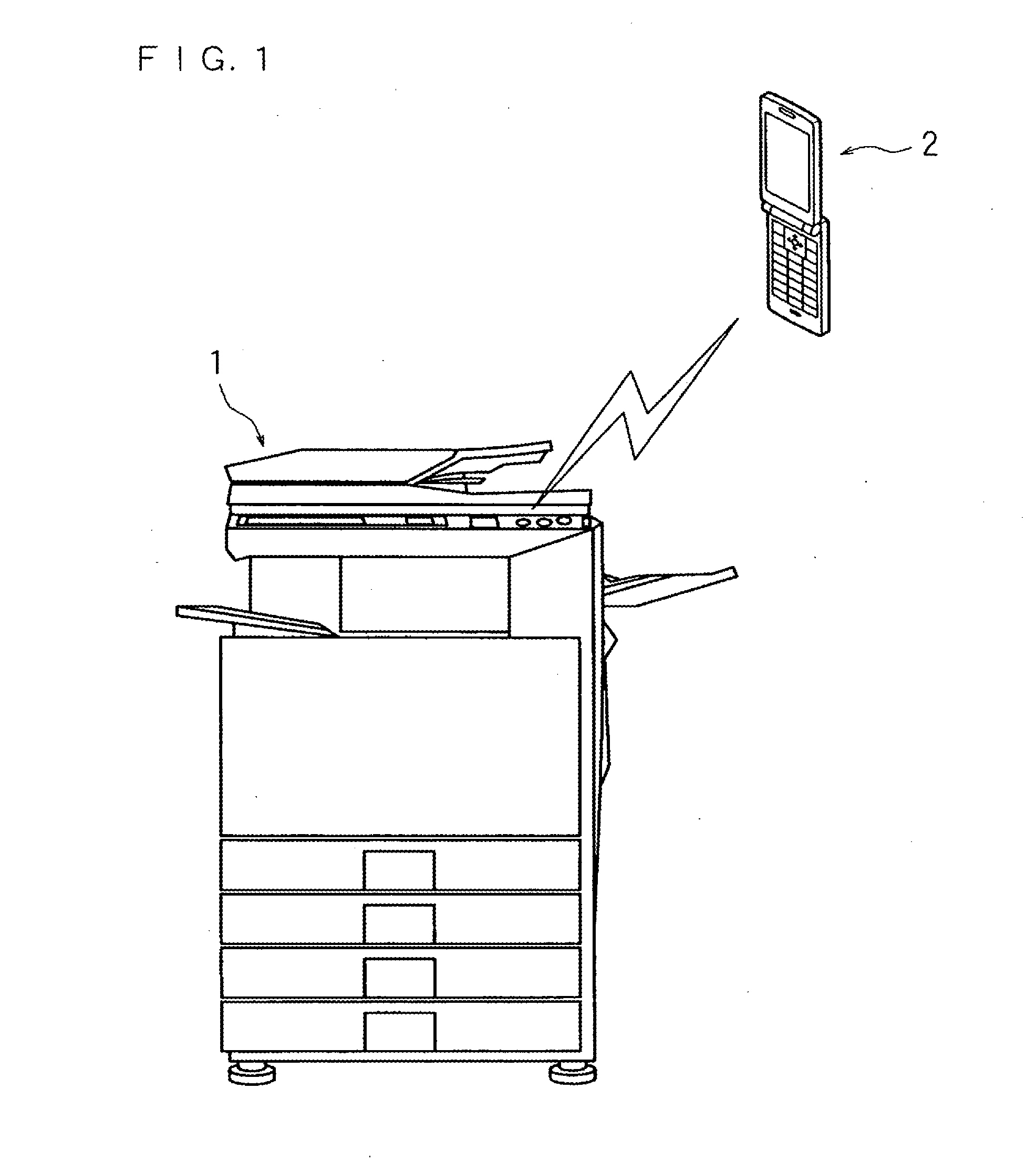 Communication system, information processing system, image forming apparatus and portable information terminal device