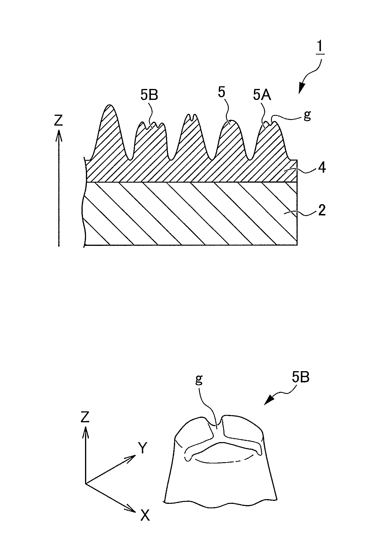 Antireflective article, image display device, production mold for antireflective article and production method for antireflective article production mold