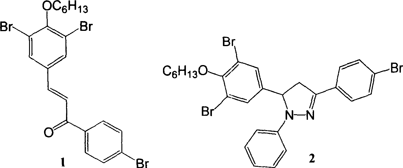 Blue hyper-branched polymer electroluminescent materials using pyrazoline unit as nuclear and preparation method thereof