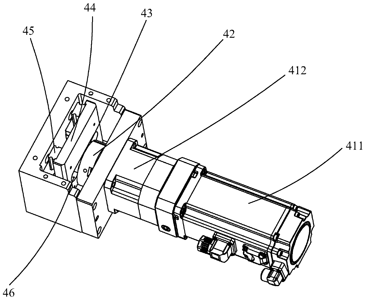 Punching and film attaching device