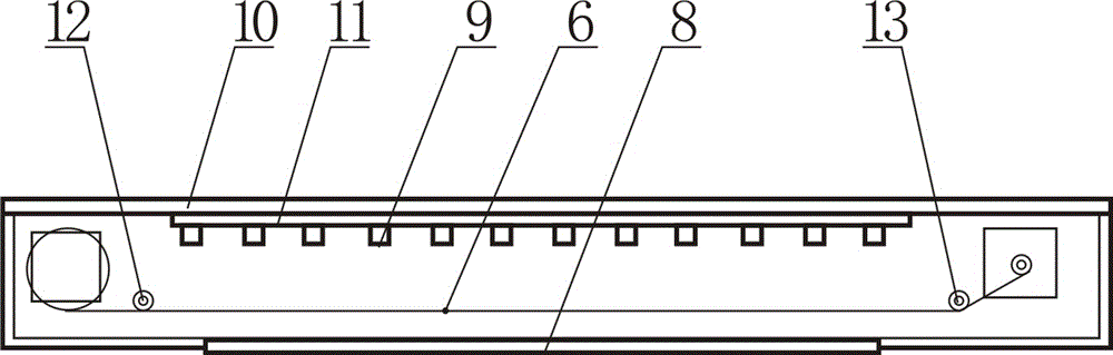 Reciprocating displaying type advertising machine with couplings