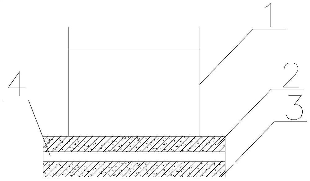 Composite shock insulation and energy consumption foundation device for large vertical oil storage tank