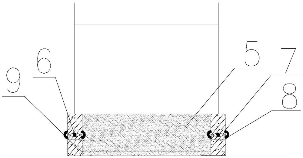 Composite shock insulation and energy consumption foundation device for large vertical oil storage tank