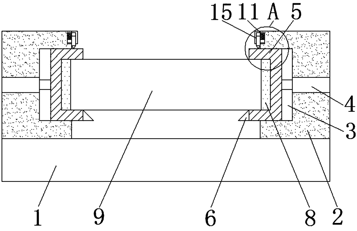 Convenient-to-clean mold fixing device for machining of mold