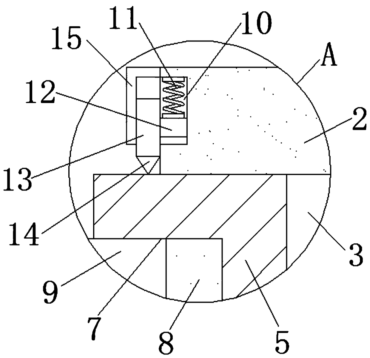 Convenient-to-clean mold fixing device for machining of mold