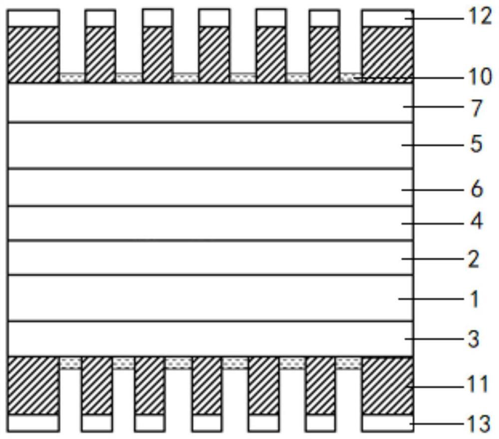 Si-based double-sided double-junction AlGaAs solar cell and preparation method thereof