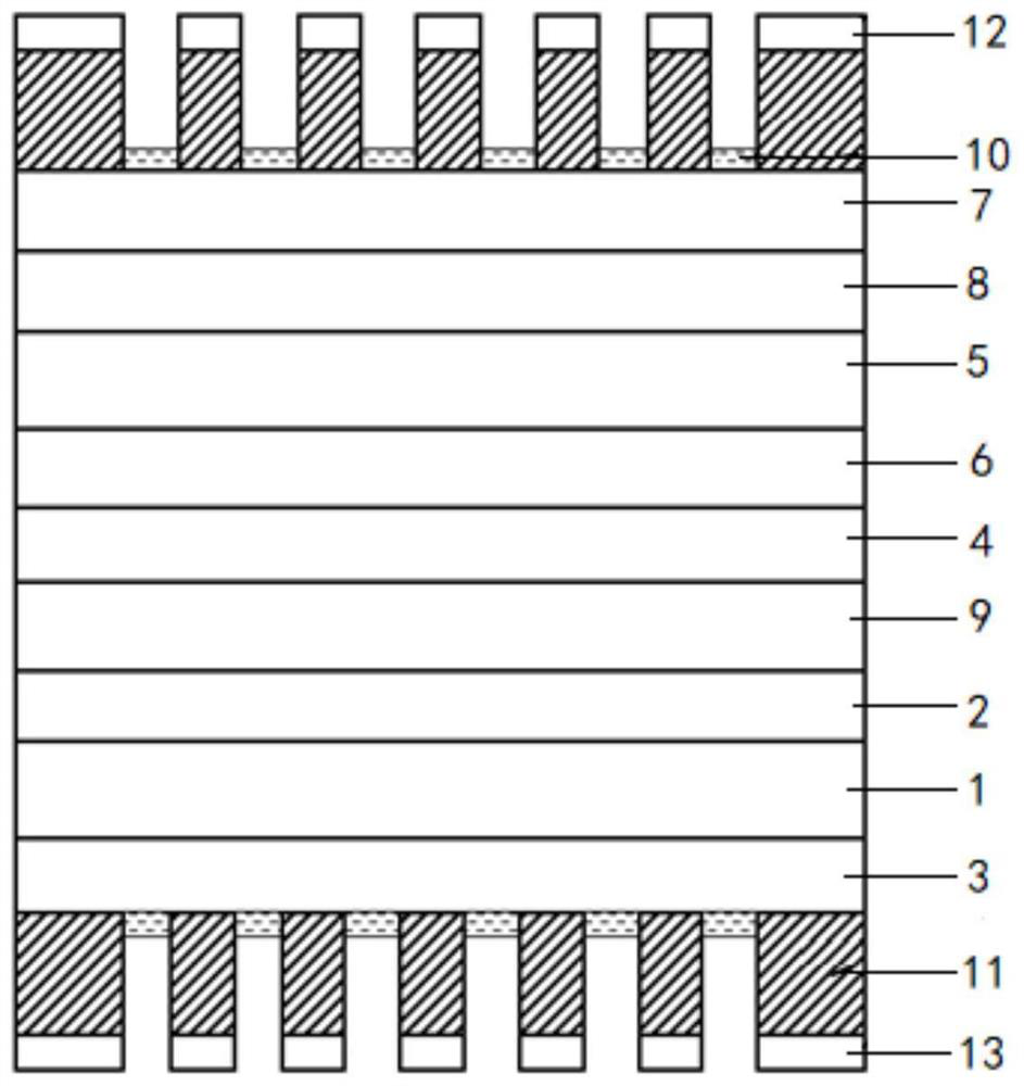 Si-based double-sided double-junction AlGaAs solar cell and preparation method thereof