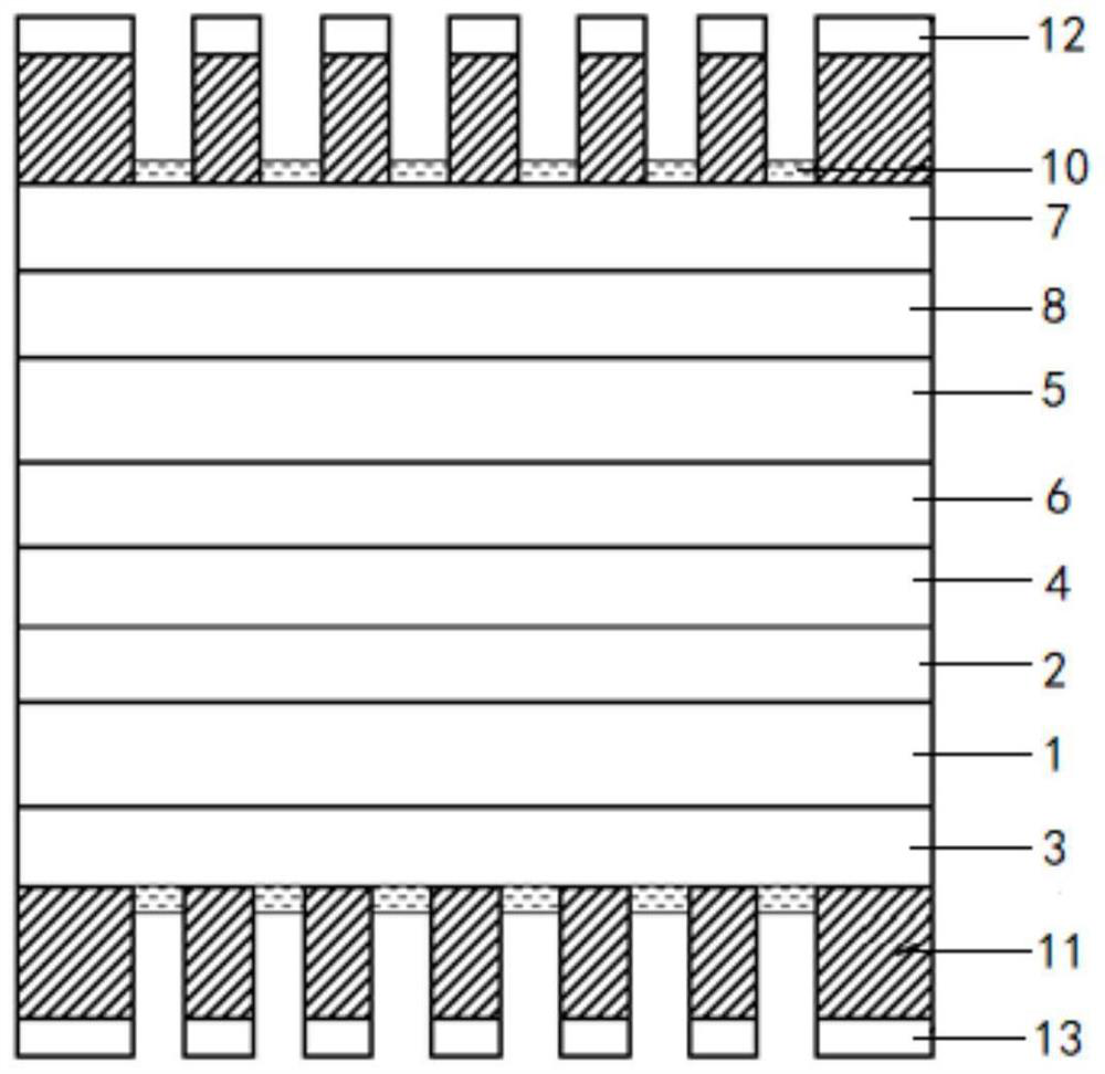 Si-based double-sided double-junction AlGaAs solar cell and preparation method thereof