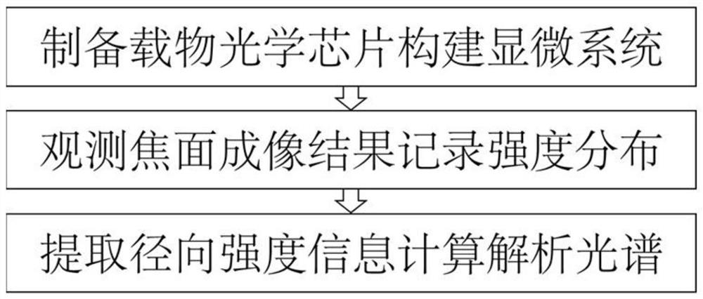 A kind of microscopic spectrum measurement device and method based on optical chip substrate