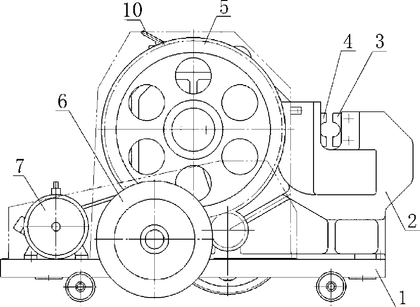 Horizontal type billet shearing machine