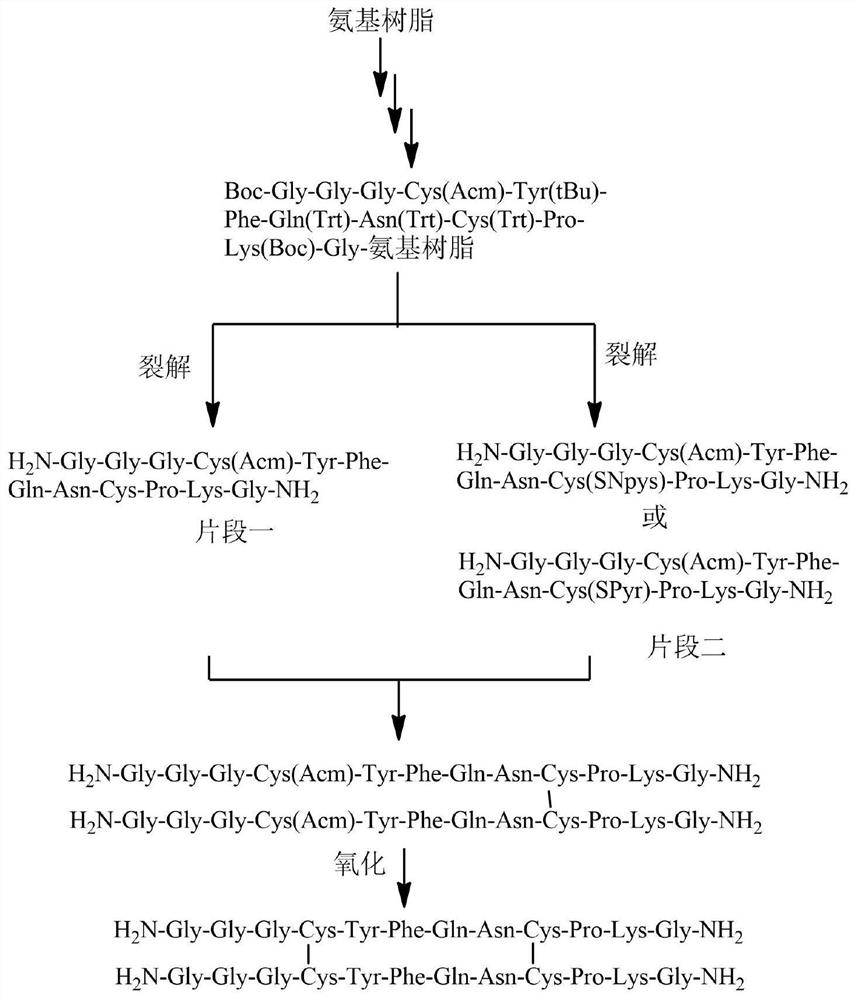 Preparation method of terlipressin impurity Q