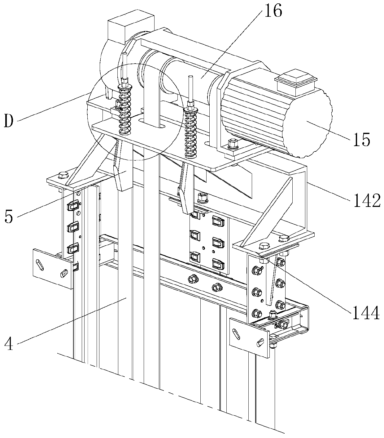 Car-frame-free elevator driven by traction steel belt