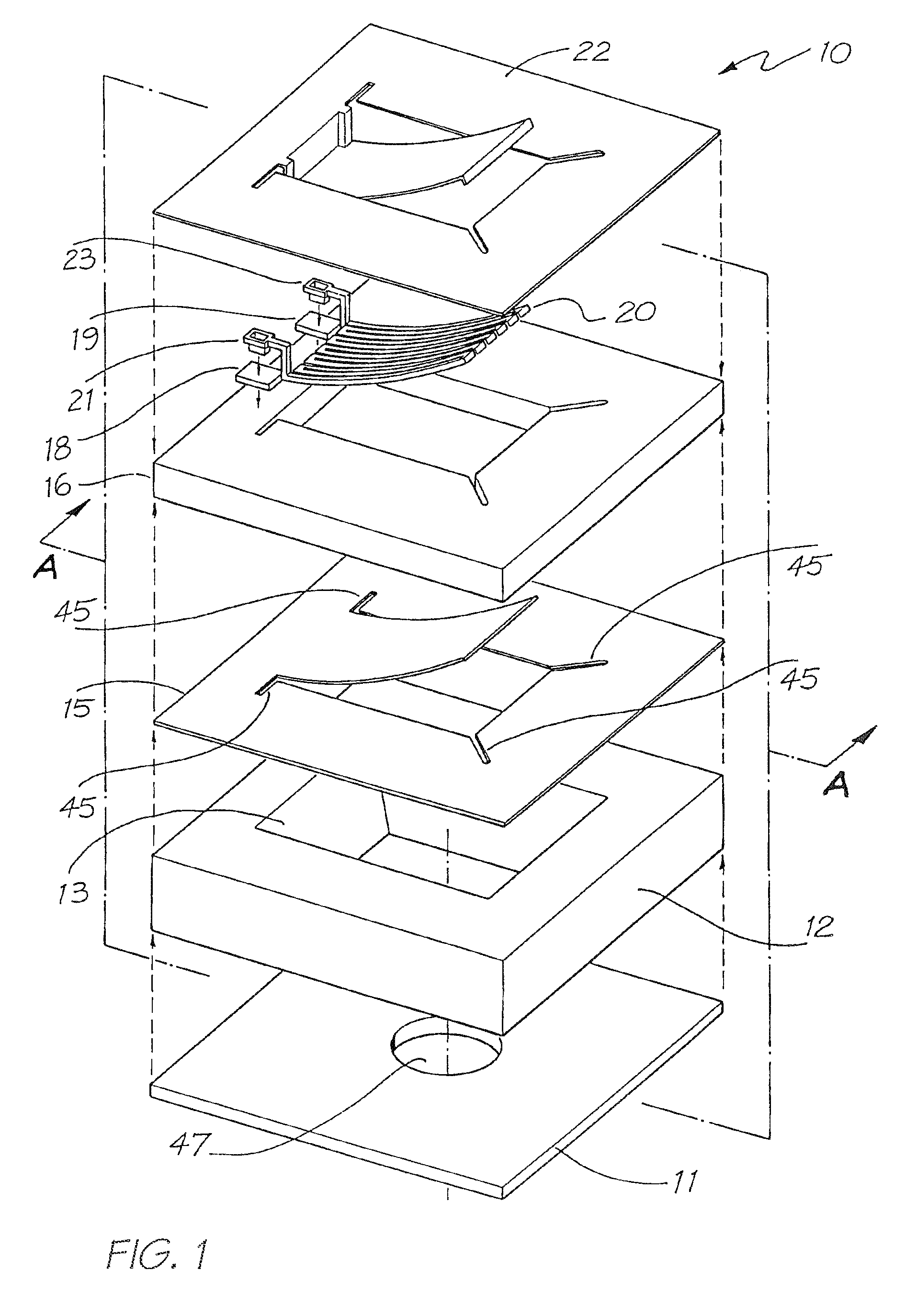 Printhead IC With Small Ink Chambers